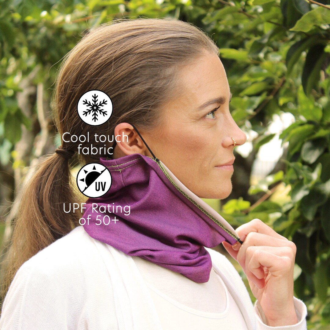 UPF 50 Sun Protection Neck Gaiter Cool, Breathable & Lightweight