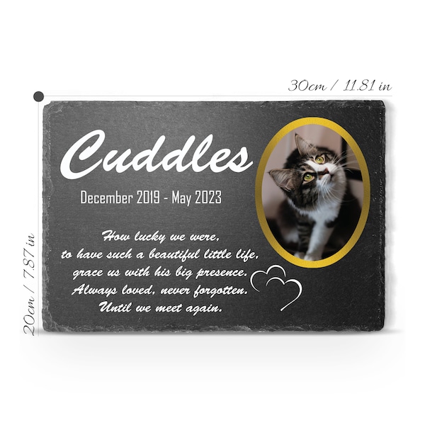 Custom Large Size Memorial Stone Plaque For An Animal XXL ANY Pet Memorial Plaque Plate Cat Dog Horse Tombstone Grave Marker Custom Printed