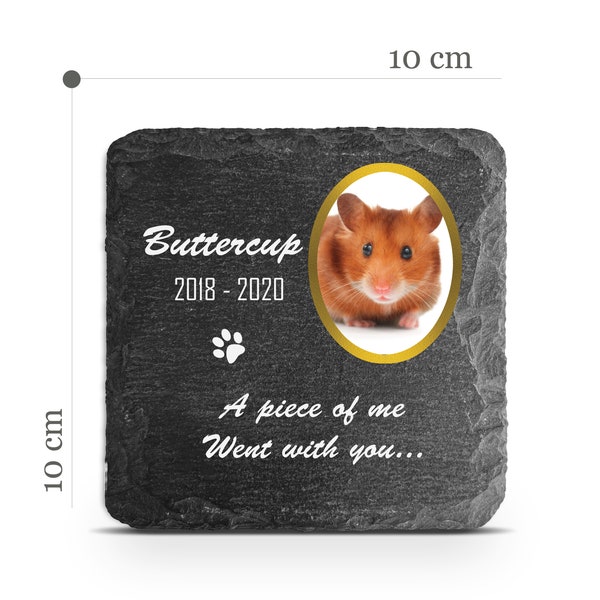 Customizable Pet Memorial Plate Plaque V16 For Cat Dog Horse Tombstone Grave Marker Custom Printed Personalized Stone Name Photo Date Memory