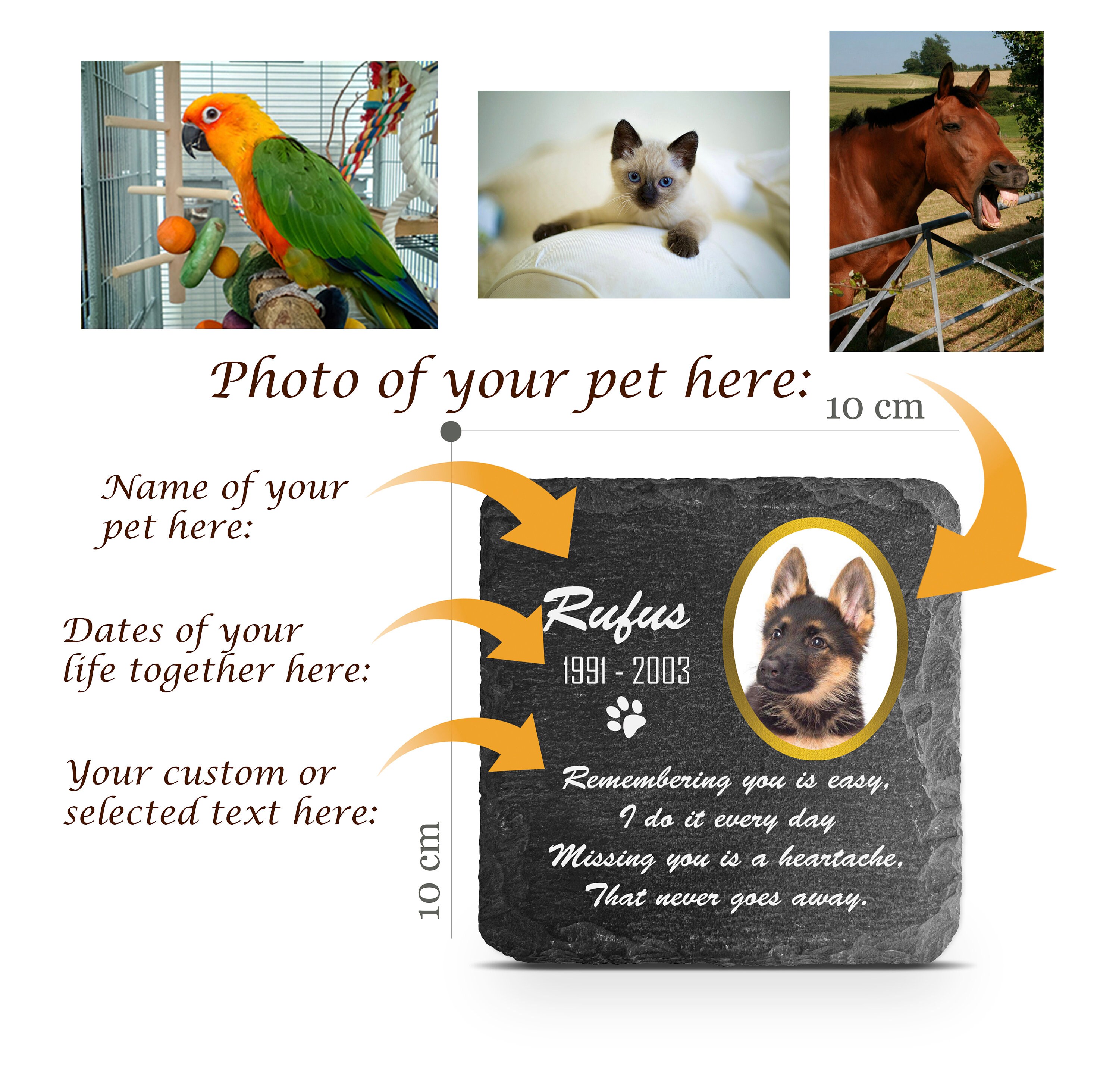 Collectibles Dog or Cat Pet Memorial Plates Collectible Plates Art