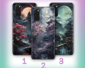 Japan B7 Phone Case Cover For Samsung Galaxy S20 S21 S22 S23 S24 S25 FE Plus Ultra Edge Models Red Sun Art Image Culture House Tokyo City