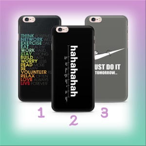 Funny Quote B9 Phone Case Cover For Apple iPhone 5 SE 2020 2022 6 7 8 X Xs XR MaX PLuS Models Crazy Random Cute Amusing Meme Text
