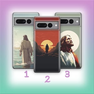 Jesus B9 Phone Case Cover For Google Pixel 6 6A 7 7A 8 8A 9 9A Pro XL Models Lord Christ Holy Spirit Bile Belief Religion