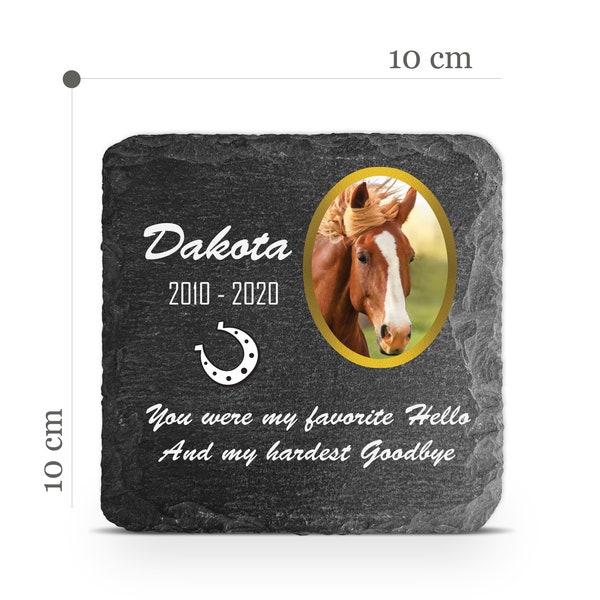 Customizable Pet Memorial Plate Plaque V10 For Cat Dog Horse Tombstone Grave Marker Custom Printed Personalized Stone Name Photo Date Memory