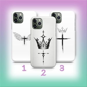 Crosses B2 Phone Case Cover For Apple iPhone 11 12 13 14 15 16 e 17 Air PRO Plus Mini Max Models Cross Religious Theme God Jesus Bible Holy