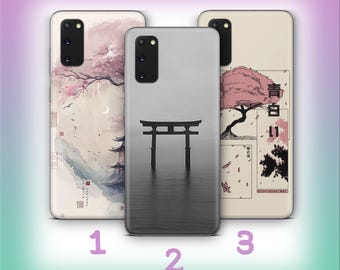 Japan B5 Phone Case Cover For Samsung Galaxy S20 S21 S22 S23 S24 S25 FE Plus Ultra Edge Models Red Sun Art Image Culture House Tokyo City