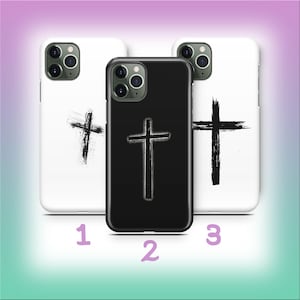 Crosses B3 Phone Case Cover For Apple iPhone 11 12 13 14 15 16 e 17 Air PRO Plus Mini Max Models Cross Religious Theme God Jesus Bible Holy