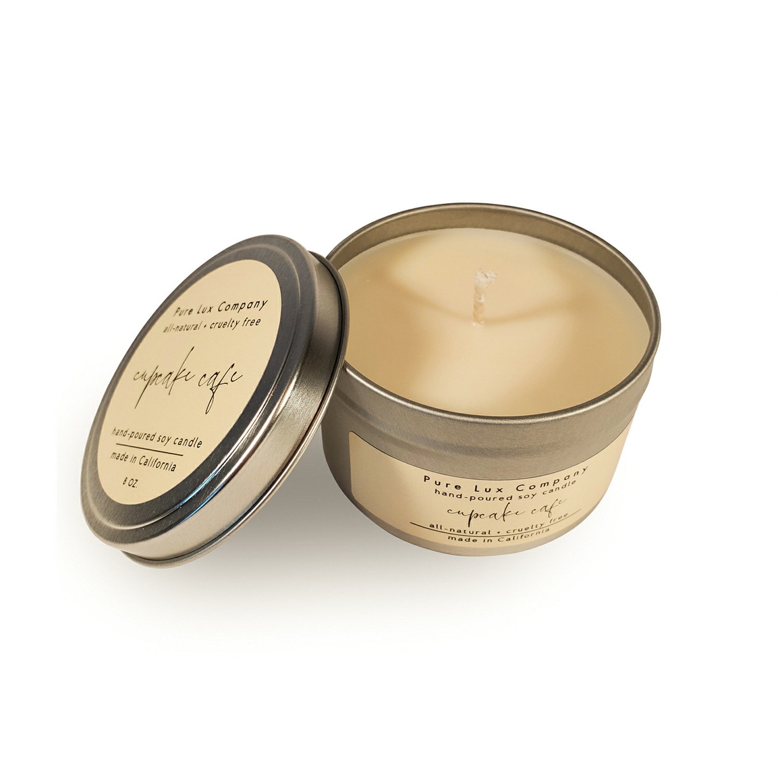 Cupcake Scented Soy Candle 8 Oz. Tin All Natural Essential Etsy