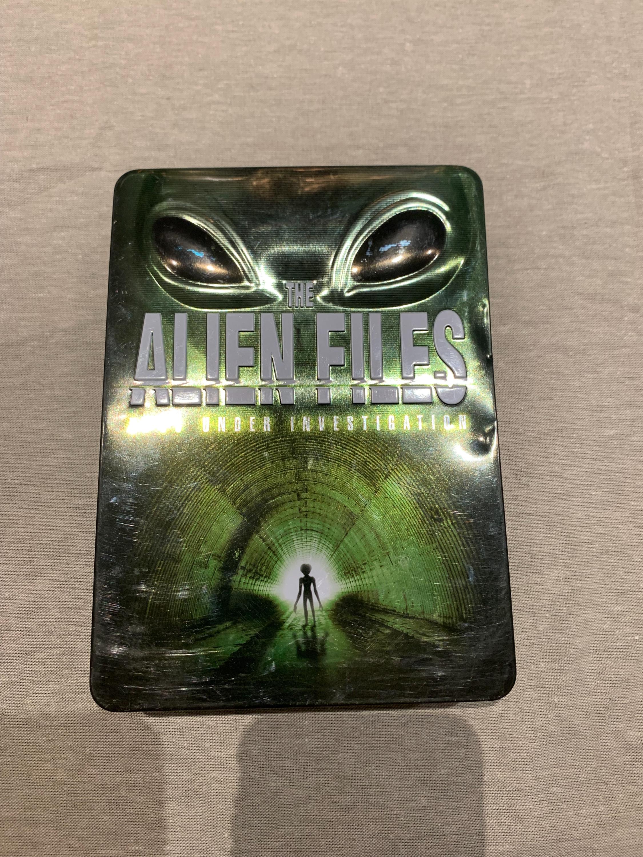 Broszura DVD Alien Files 2003 + 5 DVD Tin Box Set UFO Phenomenon