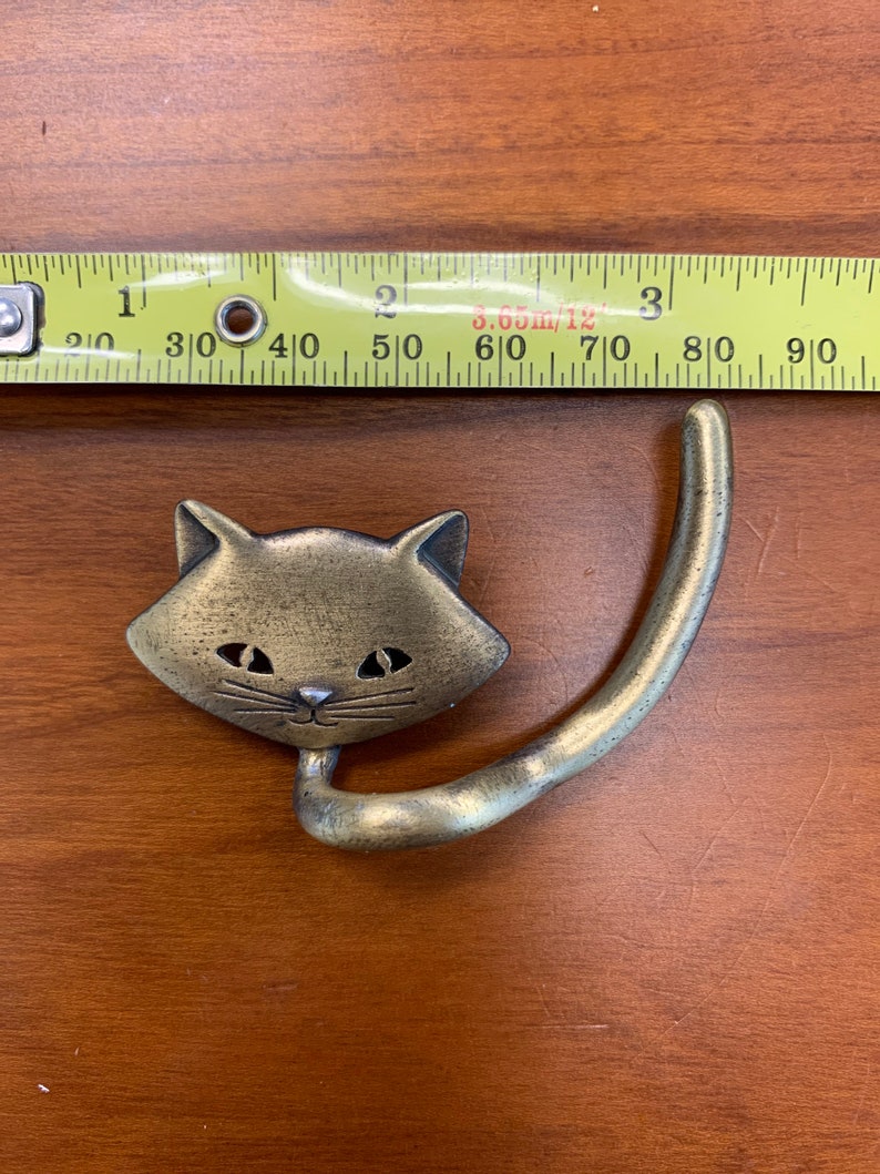 Cat Tail Brooch signed JJ 1980\u2019s Minimalist