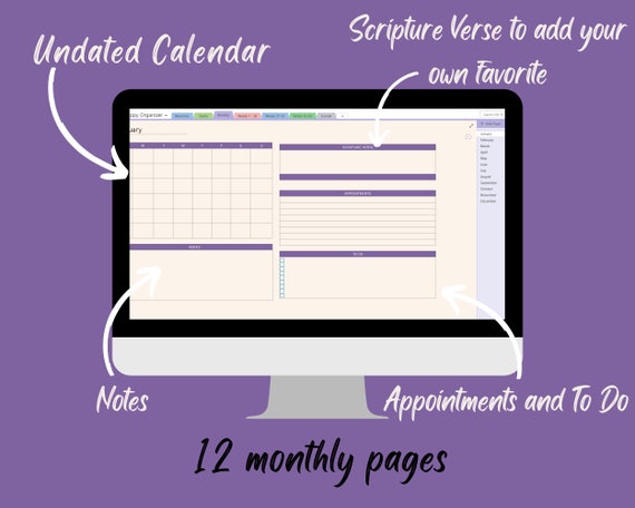 Onenote Planner Template for Professionals Christian Faith Etsy