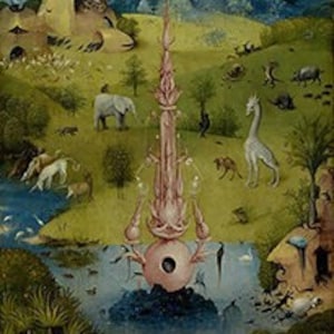 Garden of Earthly Delights Left Panel (1510 - 1515) - Hieronymus Bosch - PDF Cross Stitch DIGITAL Pattern