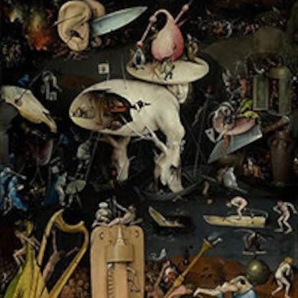 Garden of Earthly Delights right panel (1510-1515) - Hieronymus Bosch - PDF Cross Stitch Pattern