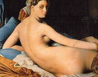 The Grande Odalisque (1814) - Jean-Auguste-Dominique Ingres - PDF Cross Stitch DIGITAL Pattern