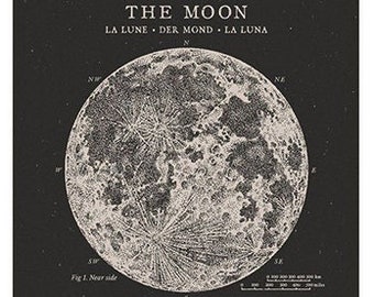The Moon - PDF Cross Stitch DIGITAL Pattern