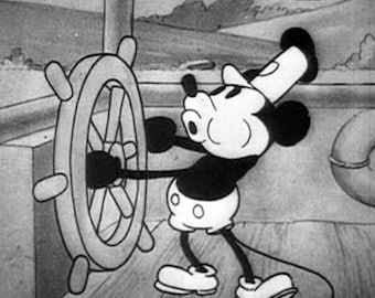 Steamboat Willie (1928) - PDF Cross Stitch DIGITAL Pattern