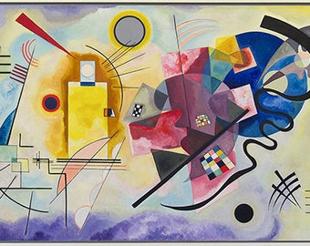 Yellow Red Blue (1925) - Wassily Kandinsky - PDF Cross Stitch DIGITAL Pattern