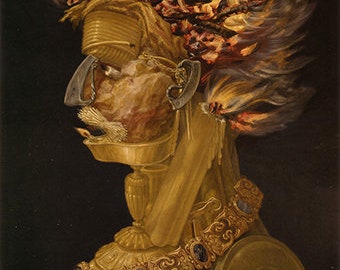Fire (1566) - Giuseppe Arcimboldo - PDF Cross Stitch DIGITAL Pattern