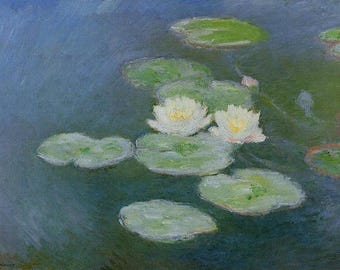 Water Lilies (1897-1899) Claude Monet - PDF Cross Stitch DIGITAL Pattern