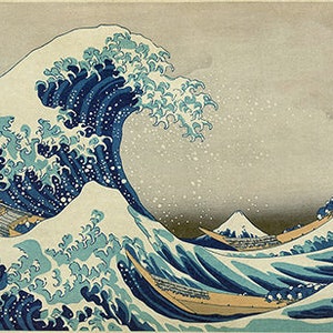 The Great Wave of Kanagawa (1831) - Hokusai - PDF Cross Stitch Pattern