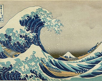 The Great Wave of Kanagawa (1831) - Hokusai - PDF Cross Stitch Pattern