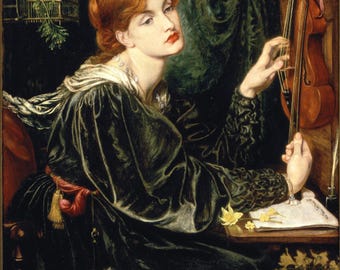 Verónica Veronese (1872) Dante Gabriel Rossetti - Patrón DIGITAL de Punto de Cruz en PDF