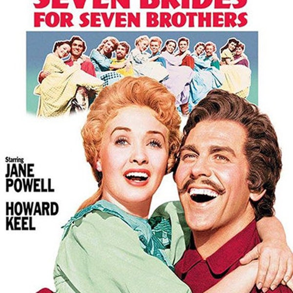 7 Brides for 7 Brothers Movie Poster Etsy
