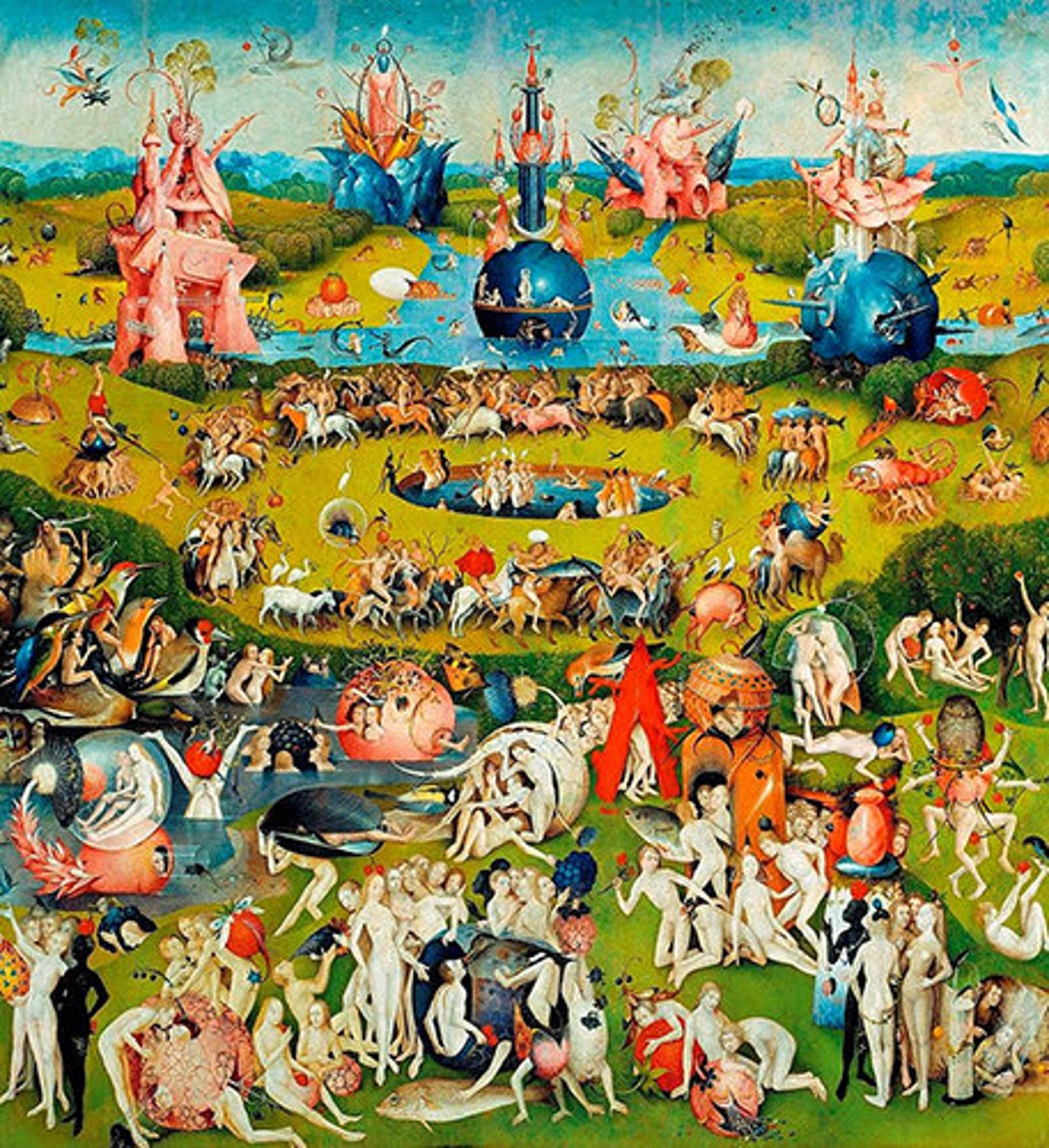 Garden of Earthly Delights - Center Panel - (1510 - 1515