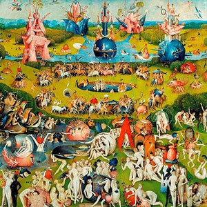 Garden of Earthly Delights - Center Panel - (1510 - 1515) - Hieronymus Bosch - PDF Cross Stitch Pattern