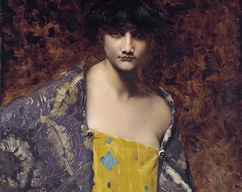 A Dark-Haired Beauty (s.XIX) - Juana Romani - PDF Cross Stitch Pattern