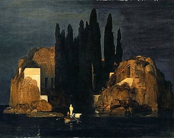 The Isle of the Dead (1880) - Arnold Böcklin - PDF Cross Stitch Pattern