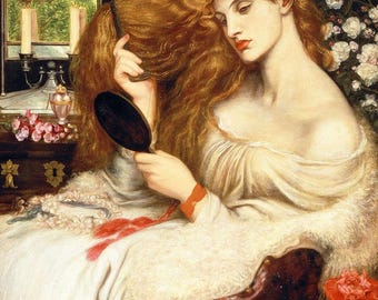 Lady Lilith (1866-1873) Dante Gabriel Rossetti - PDF Cross Stitch DIGITAL Pattern