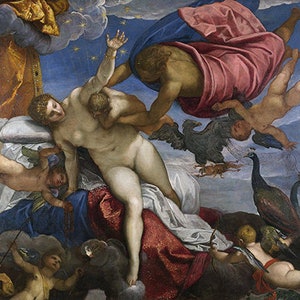 The Origin of the Milky Way (1575) - Jacope Tintoretto - PDF Cross Stitch Pattern