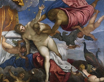 The Origin of the Milky Way (1575) - Jacope Tintoretto - PDF Cross Stitch Pattern