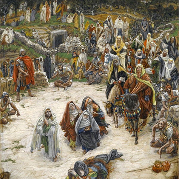 Crucifixion, seen from the Cross (c.1890 - James Tissot) - PDF Cross Stitch Pattern