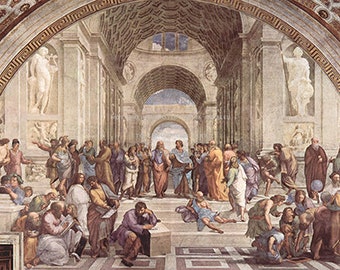 The School of Athens (1510) - Rafael Sanzio - PDF Cross Stitch Pattern