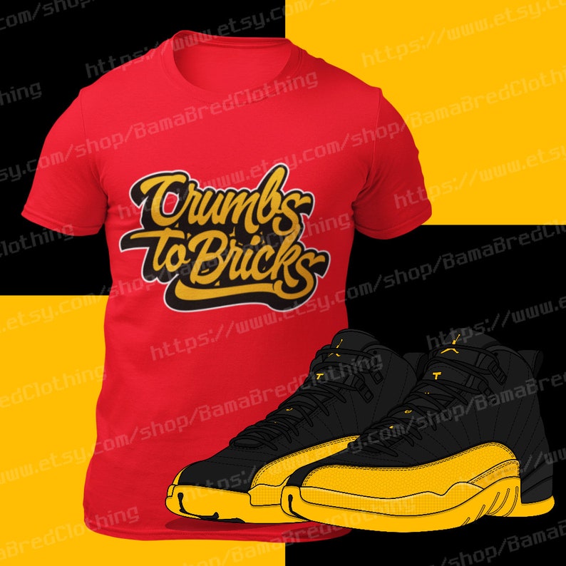 black and yellow 12s outfit