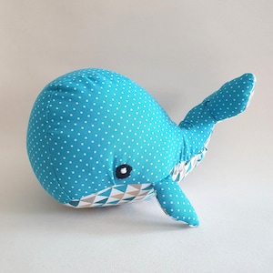 Whale soft toy for child, pink soft toy for baby, first baby plush toy