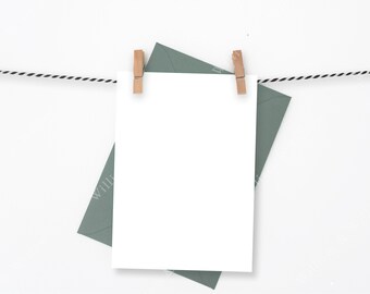 Digital download Psd Smart object Pen/'s and String 5x7 mockup Jpeg EDITABLE background colour