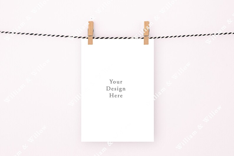 Digital download Psd Smart object Pen/'s and String 5x7 mockup Jpeg EDITABLE background colour