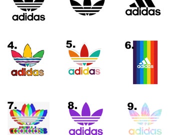 rainbow adidas logo