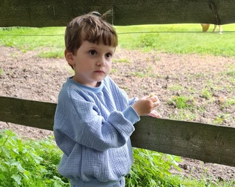 Bio-Musselin Baby-Pullover - Leichter Sommerpullover, Unisex (verschiedene Farben)