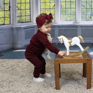 Merino Wool Base Layer Set,  Wool Baby Clothes for Girls & Boys, Unisex Merino Wool Kids Sweater and Pants Set,  Organic Baby Clothes