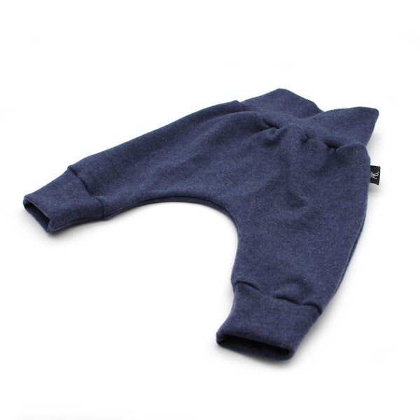 Merino wool baby pants, Dark Jeans Wool baggy pants, Organic children's pants Merino wool, Baggy baby winter pants, Natural kids trousers