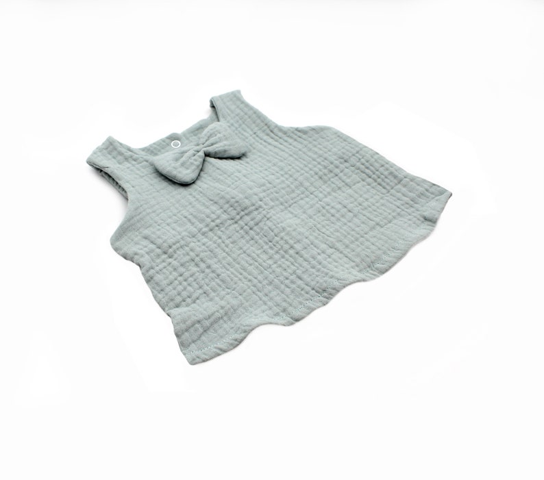 Anna Karinna Kids Beige Muslin Baby Summer top, Baumwolle kinder kleidung, Kleinkind-Musselin-Top Sea Green