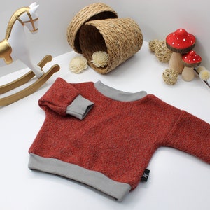 Super Weicher Merino Wolle Pullover für Kinder Bio Merino Wolle Pullover, Unisex Kleinkind Sweatshirts Nachhaltige Kleidung Geschenke für Babys Bild 1