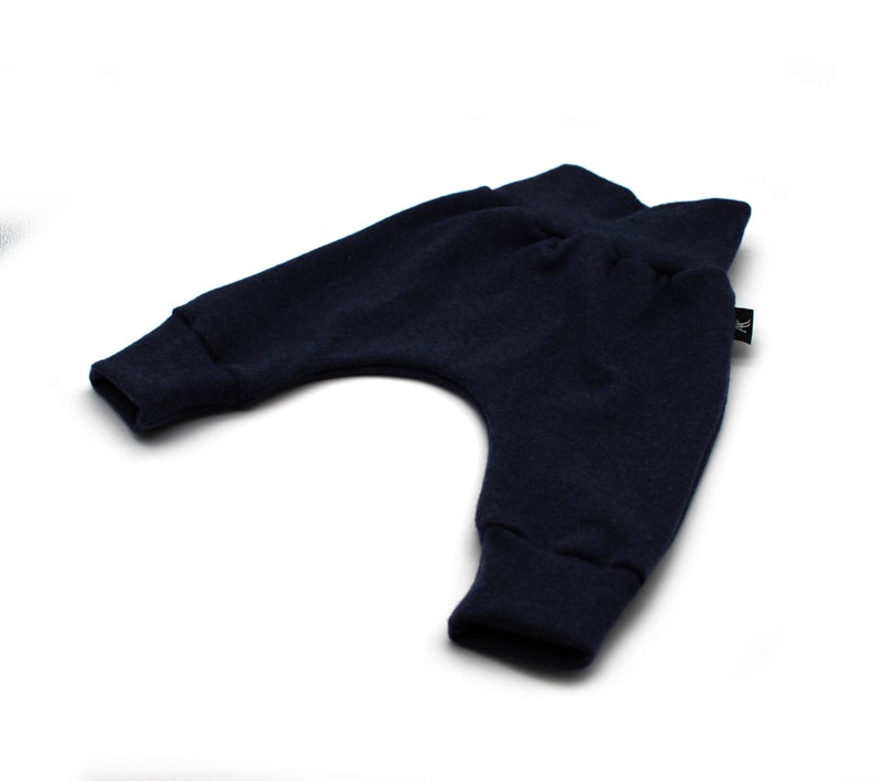 Pantalon bébé en laine mérinos, pantalon bouffant en laine beige, pantalons enfants biologiques Laine mérinos, pantalon d'hiver ample pour bébé, pantalon enfant naturel unisexe Bleu