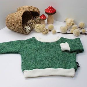 Super Weicher Merino Wolle Pullover für Kinder Bio Merino Wolle Pullover, Unisex Kleinkind Sweatshirts Nachhaltige Kleidung Geschenke für Babys Bild 2
