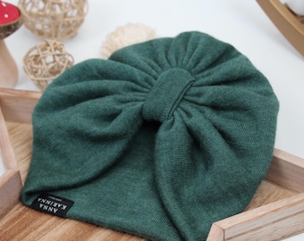 Merino Wool Baby Turban – Soft, Breathable Headwrap (Unisex, OEKO-Tex) Winter accessories kids