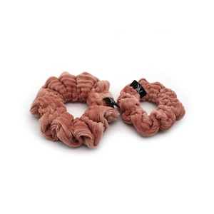 Clay Pink - Rib Cotton Scrunchie, cotton hair rubber, Cotton Scrunchies, Gift for her, Haargummi Pink Scrunchies